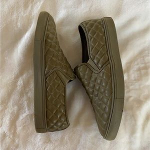 Steven Madden Quilted Leather Flats